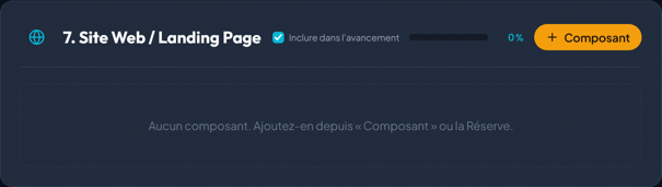Capture de Site web et landing page dans BookPilot